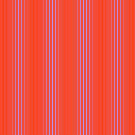 TULA PINK TRUE COLORS Tiny Stripes wildfire