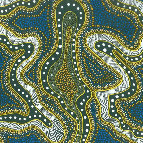 AUSTRALIAN Possum Land & Water Dreaming green