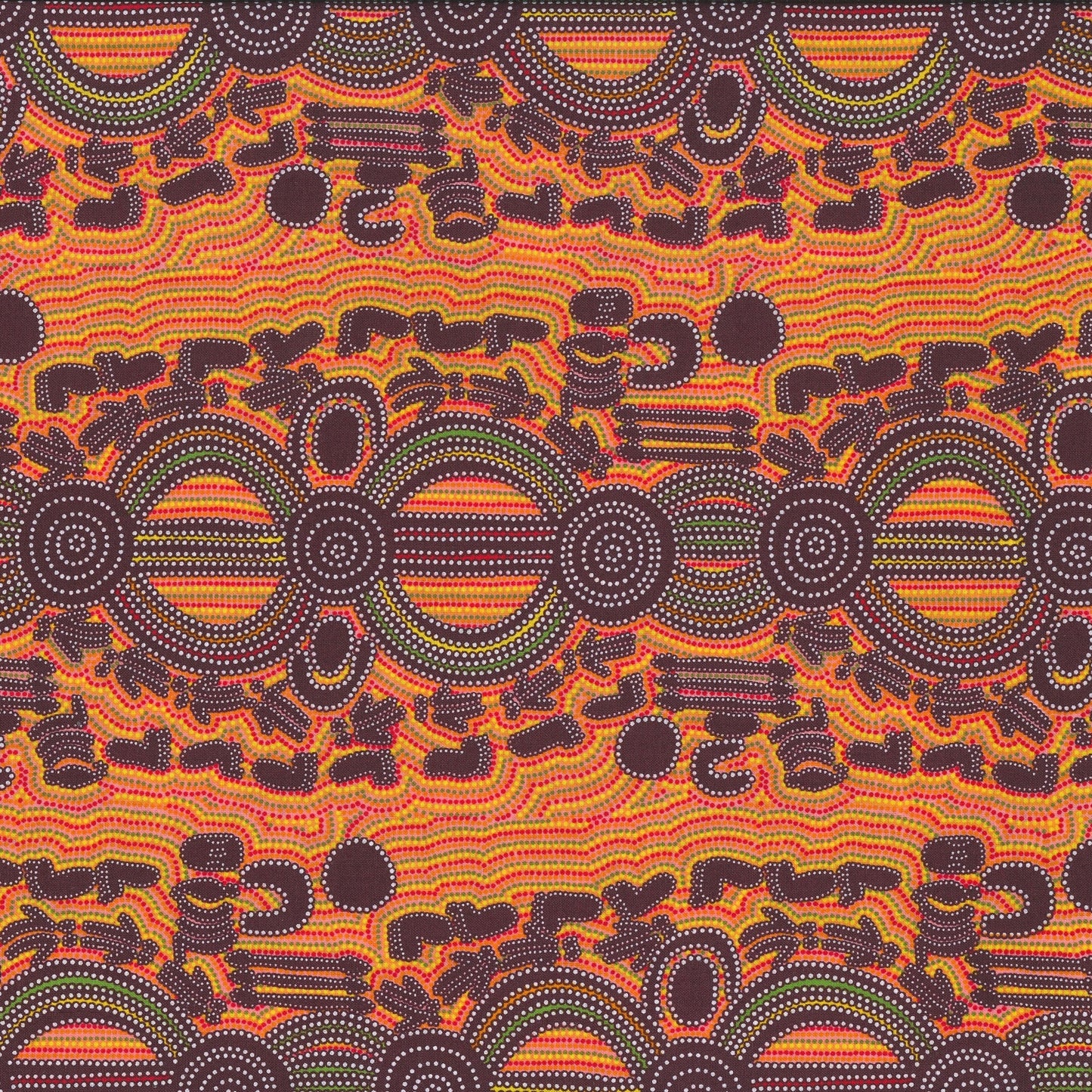 AUSTRALIAN Rock Wallaby Dreaming orange