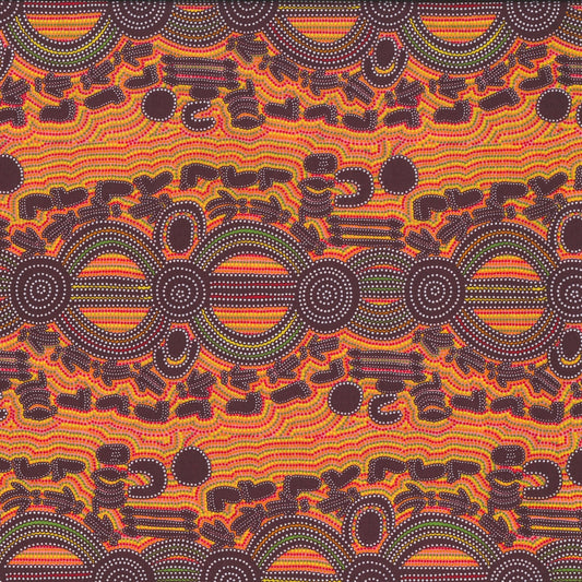 AUSTRALIAN Rock Wallaby Dreaming orange