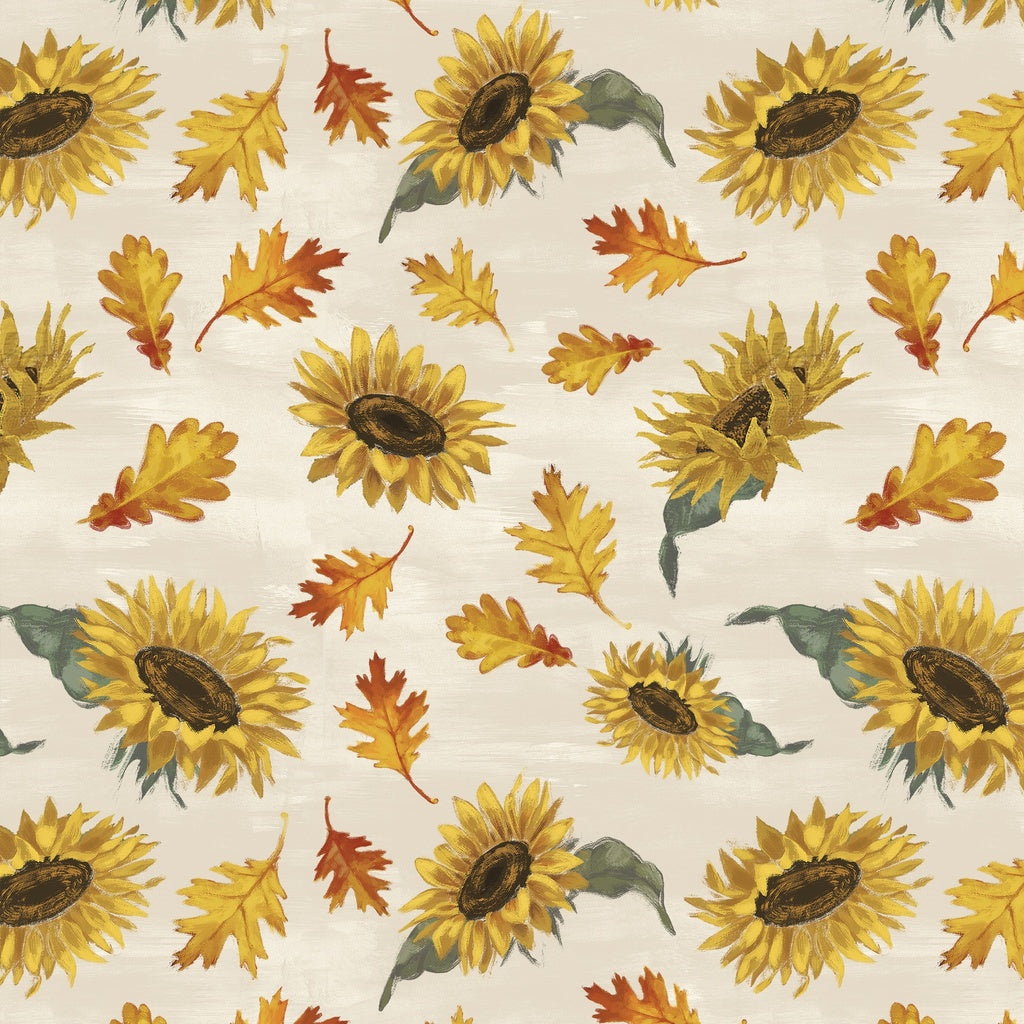 HARVEST DELIGHT Sunflowers Toss cream