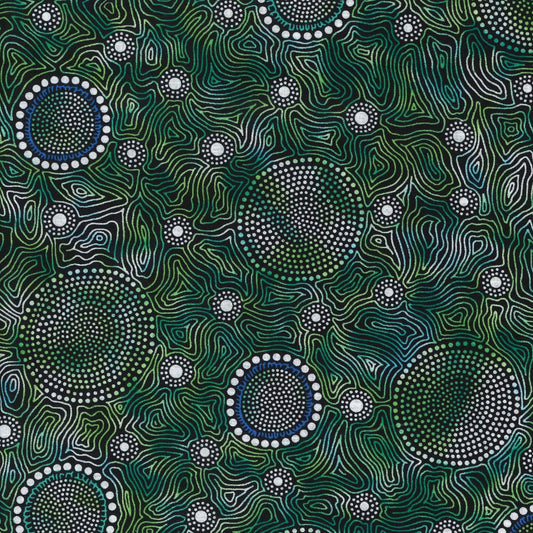 AUSTRALIAN Wild Bush Flowers Dreaming green