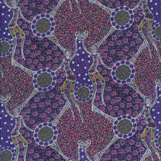 AUSTRALIAN Women Dancing Near Waterhole purple