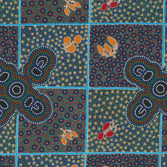 AUSTRALIAN Women Gathering Bush Tucker blue