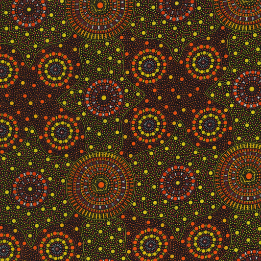 AUSTRALIAN Waterhole and Riverbed yellow