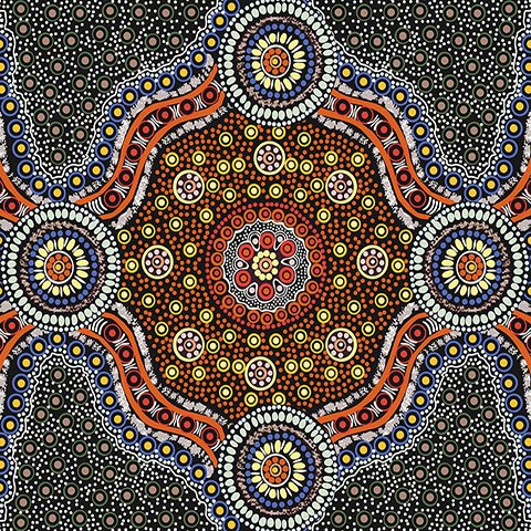 AUSTRALIAN Wild Bush Flowers black