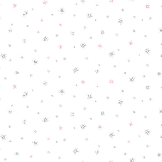 MORE SPACED OUT Tossed Stars gray