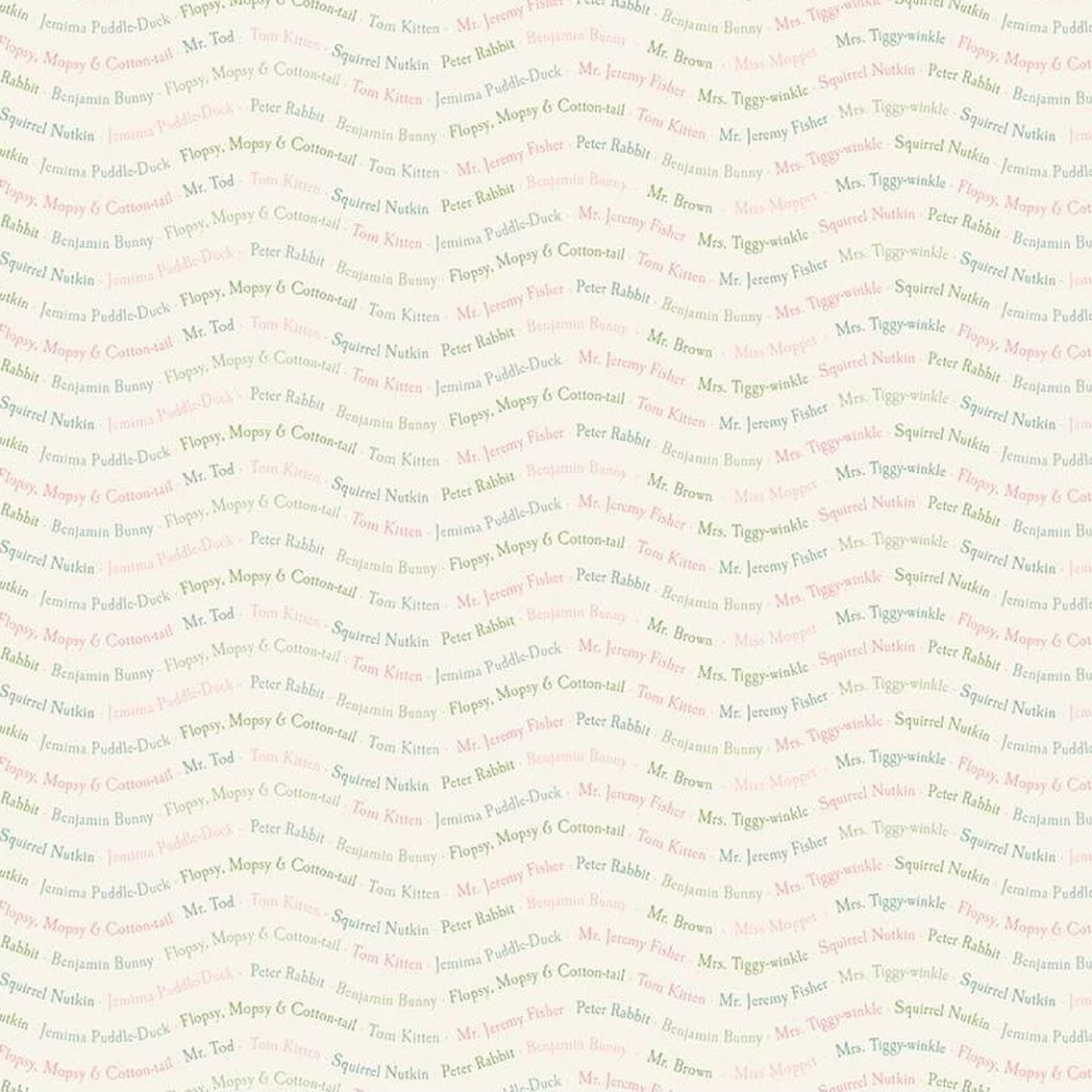 PETER RABBIT & FRIENDS Text cloud