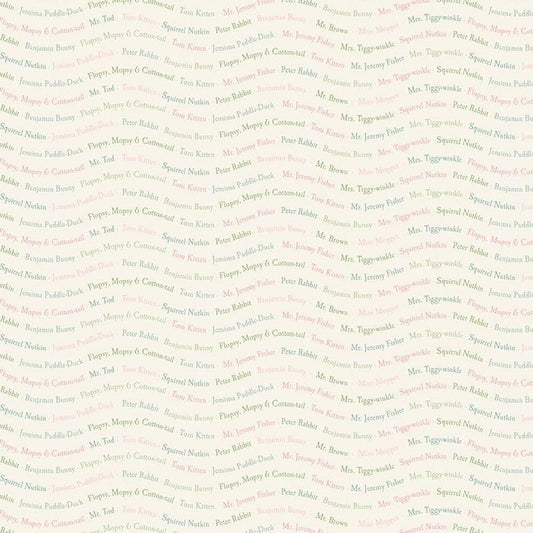 PETER RABBIT & FRIENDS Text cloud