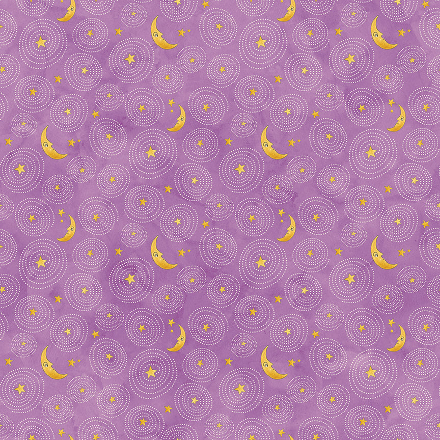 GHOUL FRIENDS Stars And Moon purple