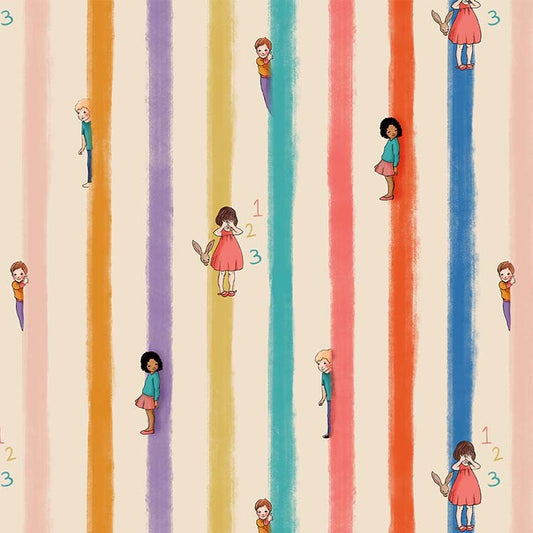 PLAYGROUND AND PARK Hide and Seek Stripe cream