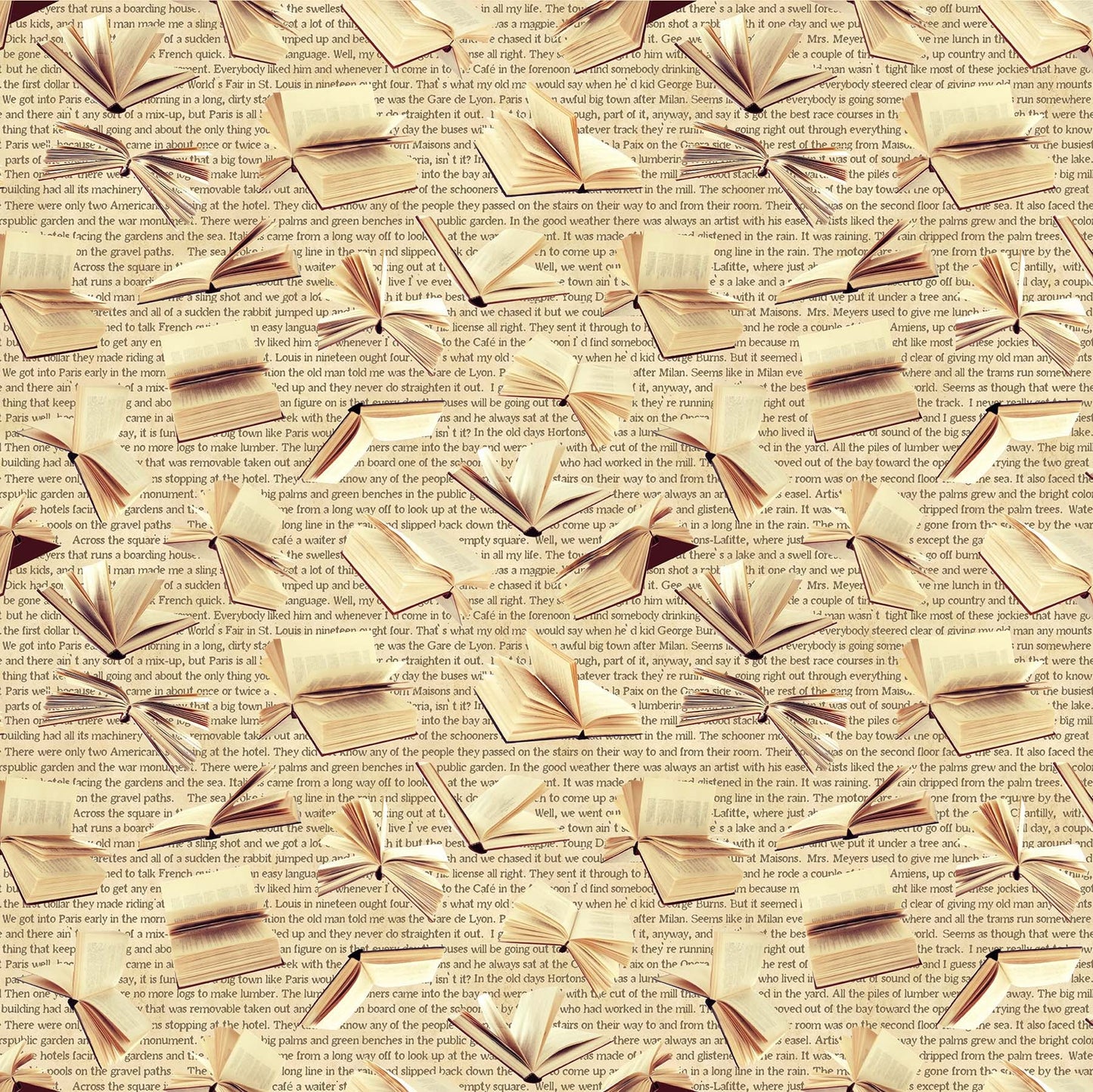CAT TALES Open Books beige