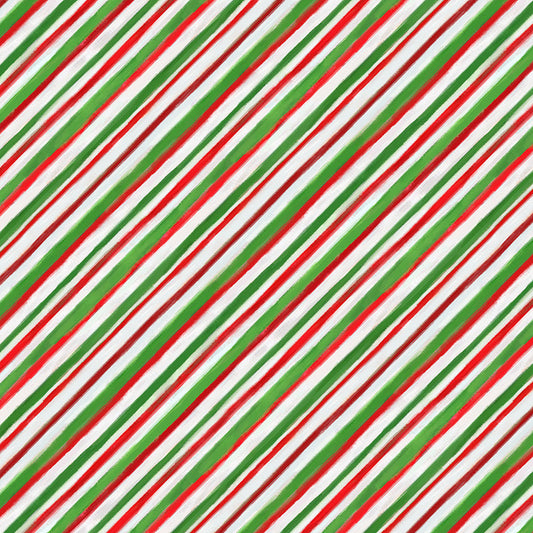 MEOWY CHRISTMAS Christmas Stripe wrapping paper