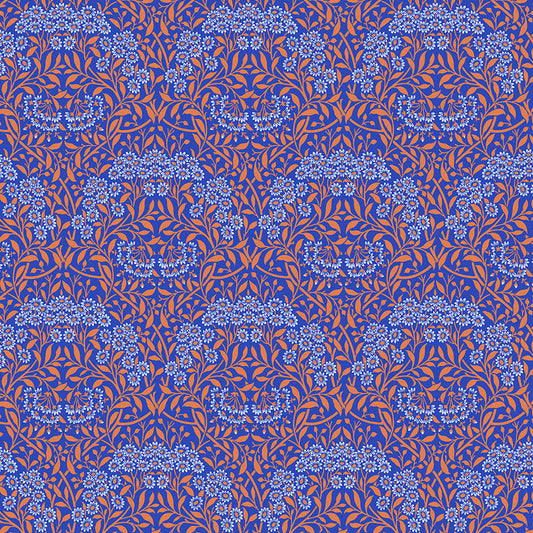 KAFFE X MORRIS & CO Michaelmas Daisy cobalt