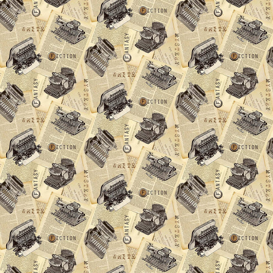 CAT TALES Typewriters beige