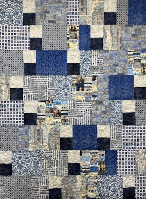 EDWINA Tim Holtz Palette indigo 45"x60"