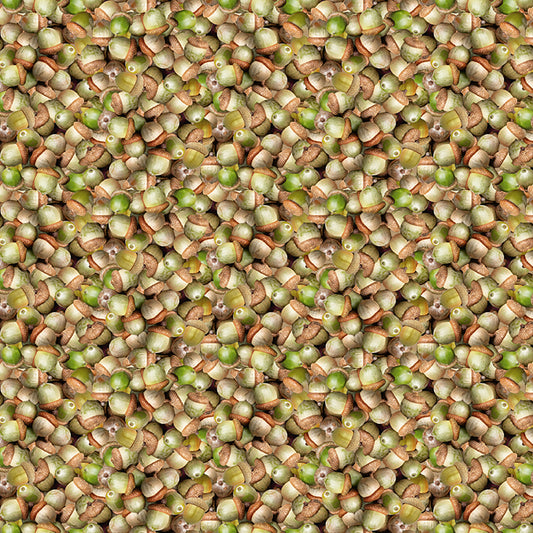 THE SECRET LIFE OF SQUIRRELS Acorns light olive