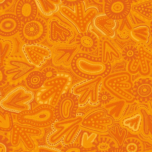 BAIAME'S SPIRIT Bird Tracks orange