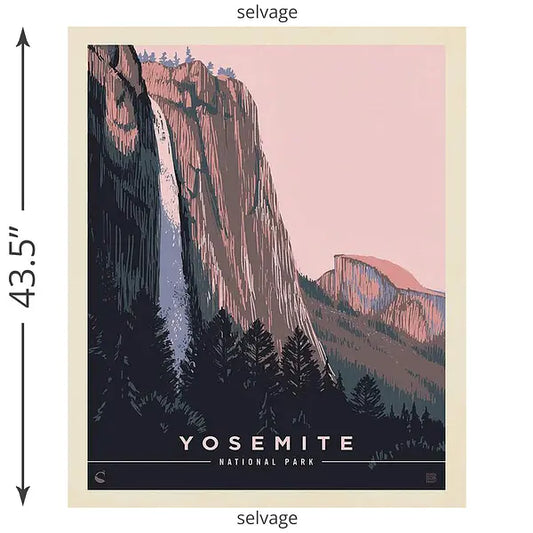 NATIONAL PARKS Yosemite Panel 36"x43"- Pink