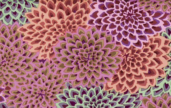 DAHLIA BLOOMS autumn