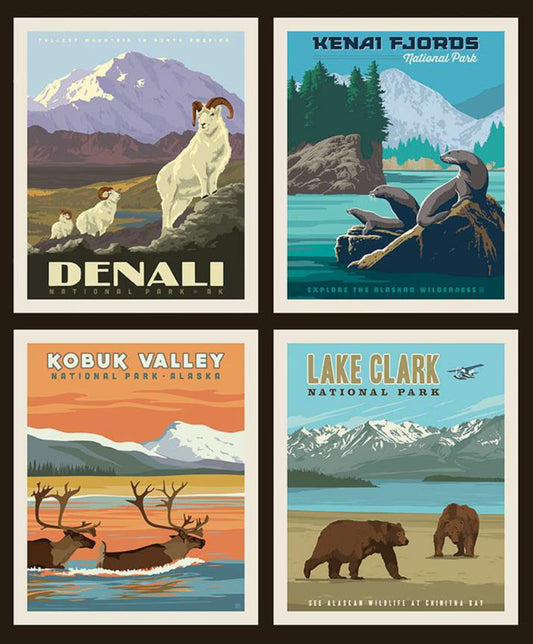 NATIONAL PARKS Alaska1 Panel 36"x43"