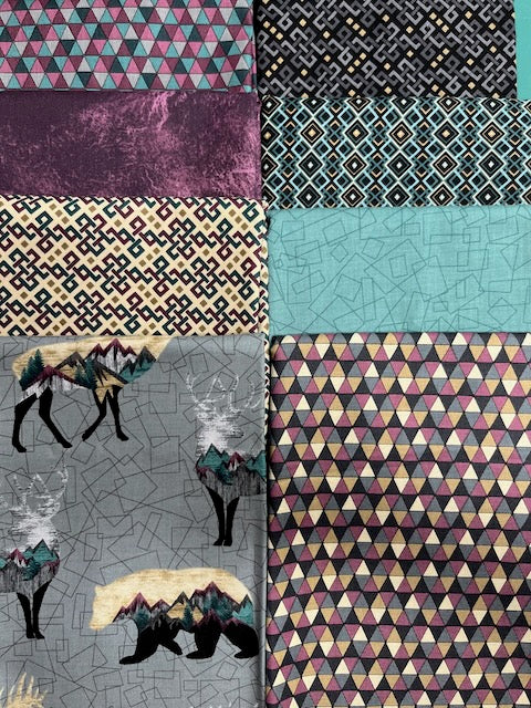 INTO THE WILD Plum 8 half yards