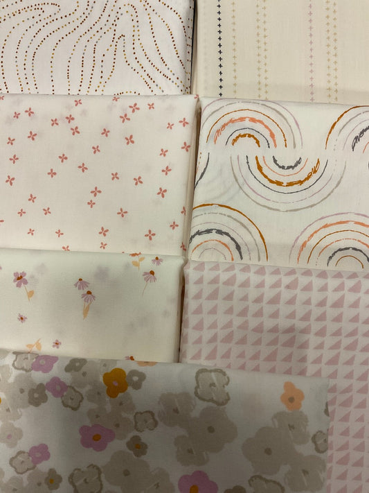 MIX THE VOLUME Pink 7 fat quarters