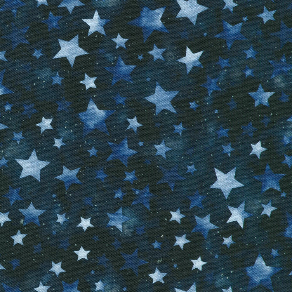 STARS AND STRIPES Blue Stars on Blue