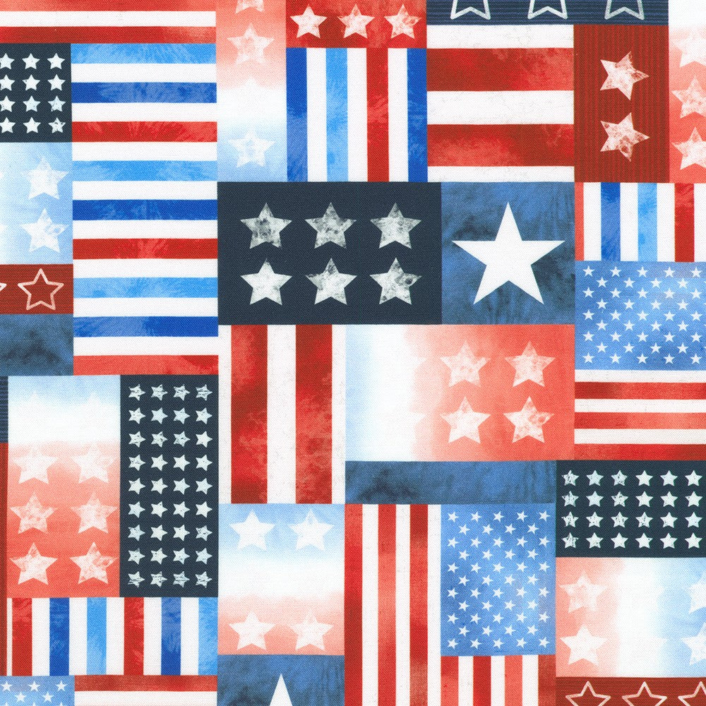 STARS AND STRIPES Patchwork Blue