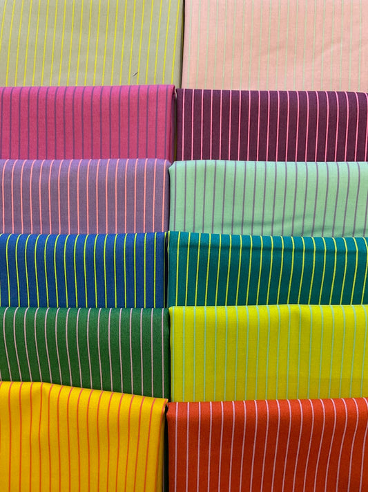 TULA PINK Tiny Stripes 12 fat quarters