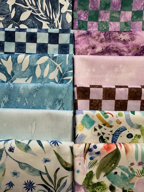 WANDERLUST Cool 12 fat quarters
