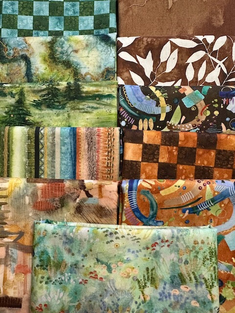 WANDERLUST Warm 11 fat quarters
