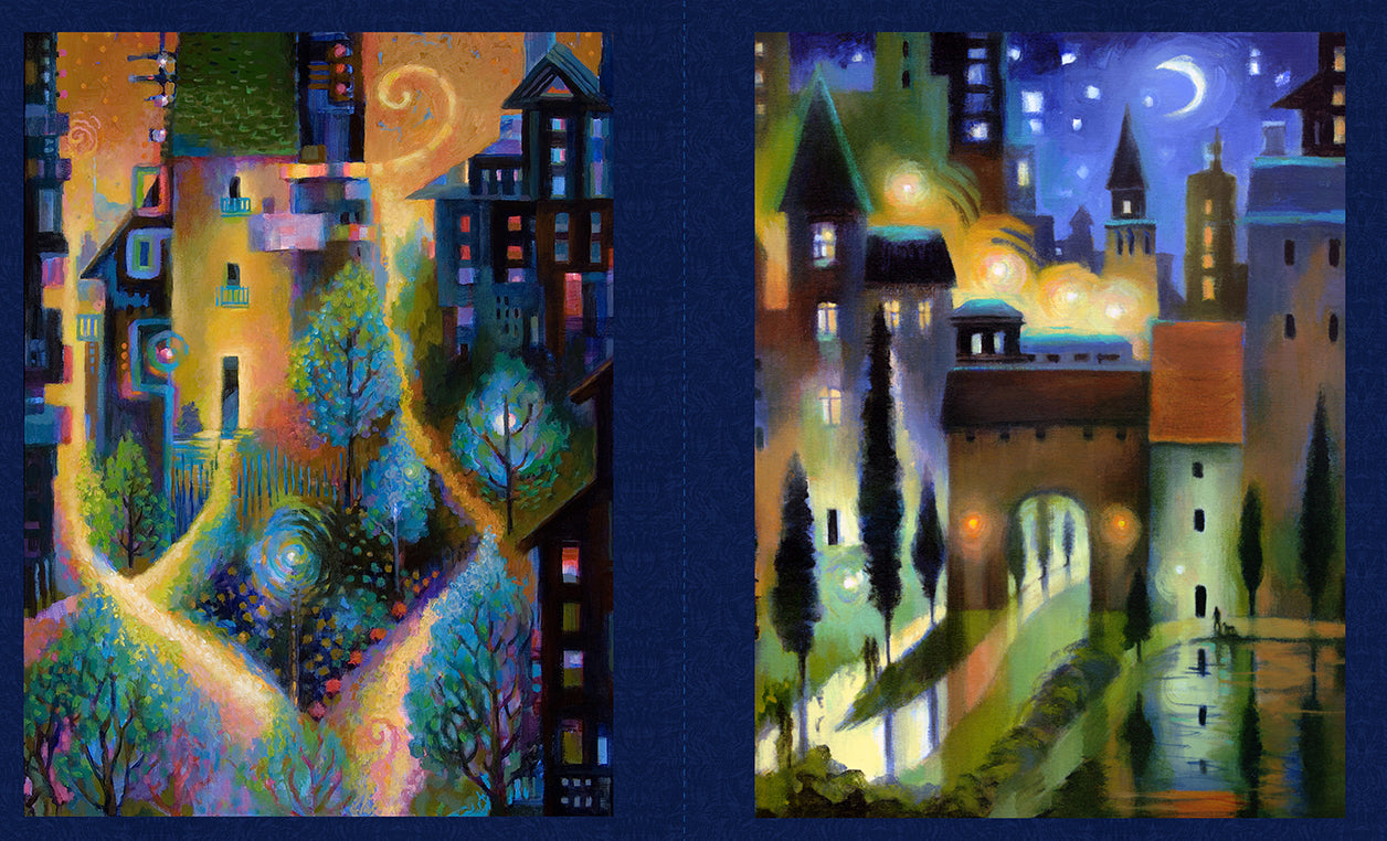 CITY DREAMS Dark Indigo 24"x42" Panel