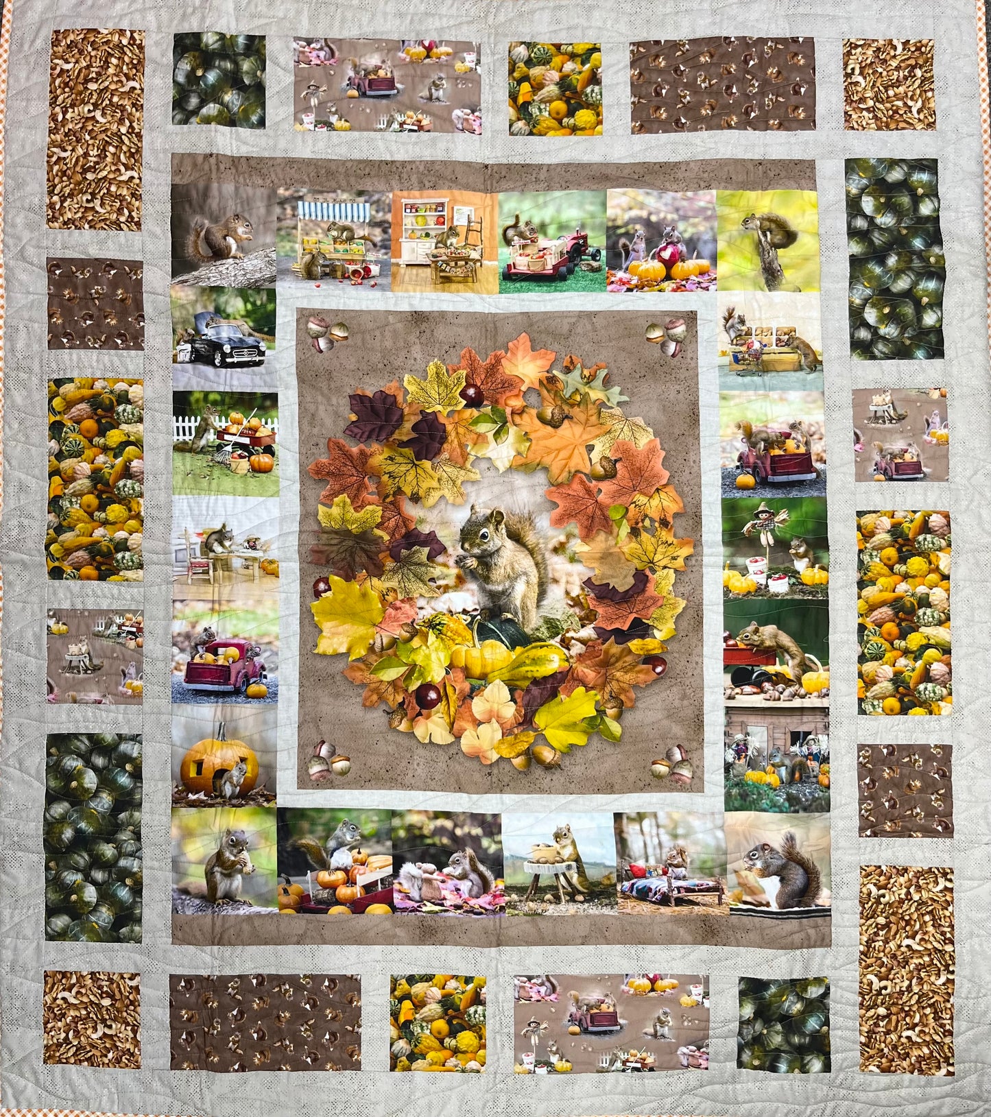 FISH & CHIPS Secret Life of Squirrels 54"x62"