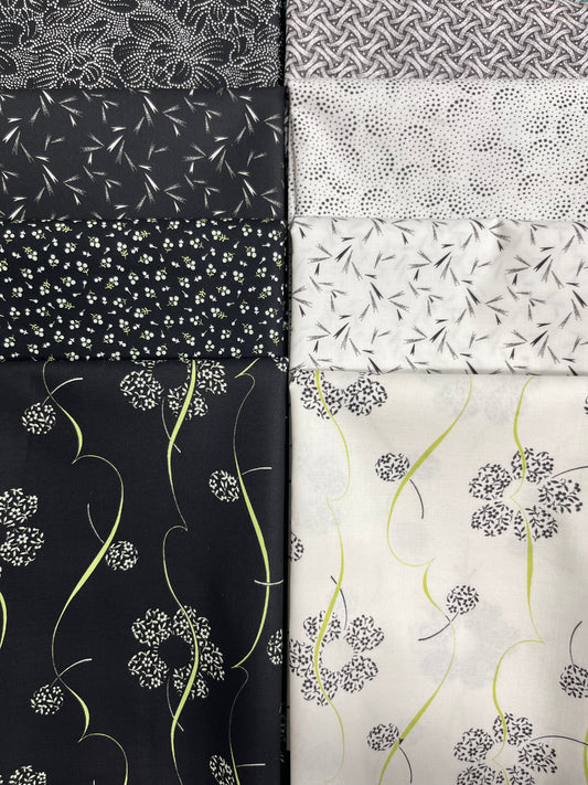 MATCHA Black/White 8 Half Yards