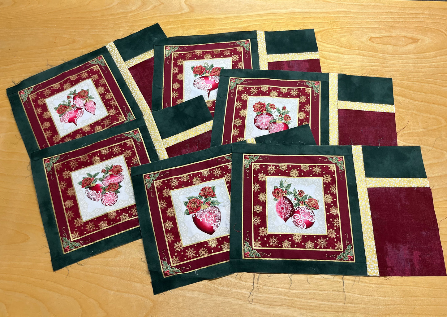 LET’S EAT Christmas placemats 12”x18” (makes 6)