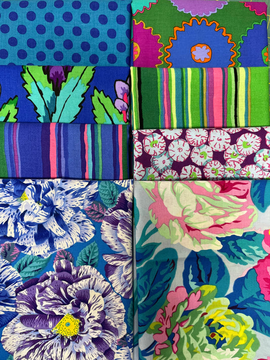 KAFFE Feb '26 Blue 8 Fat Quarters