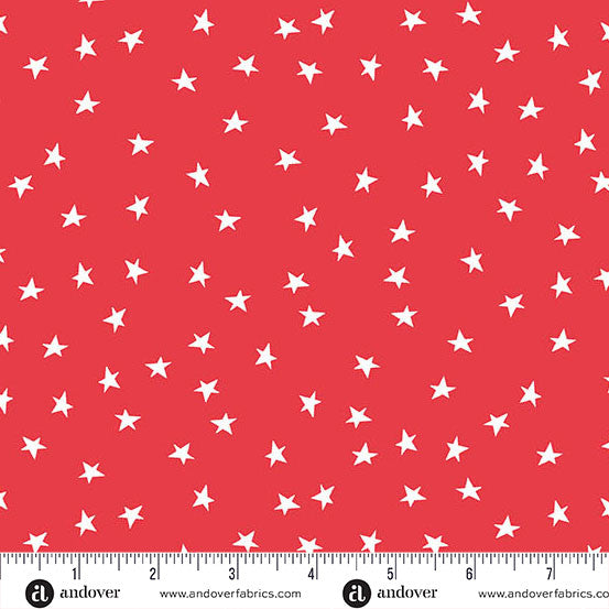 OH SAY CAN YOU SEW Bright Stars red