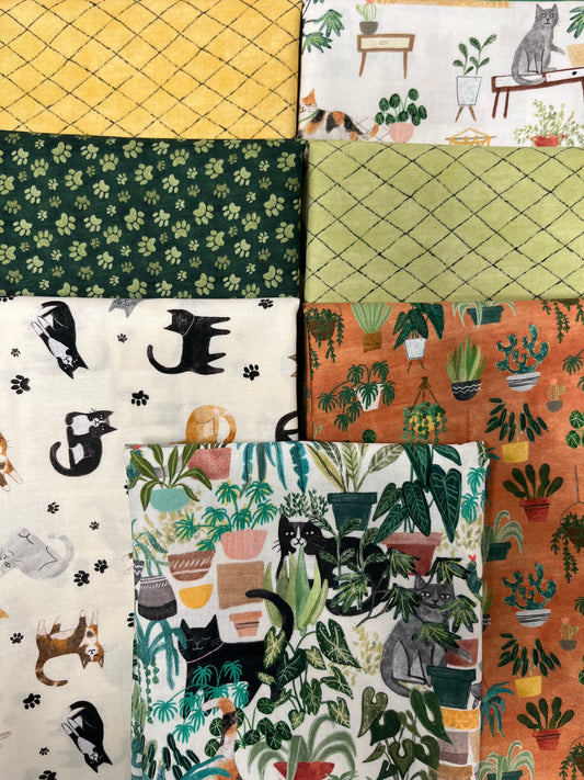 HOMEBODIES Cats 7 Fat Quarters