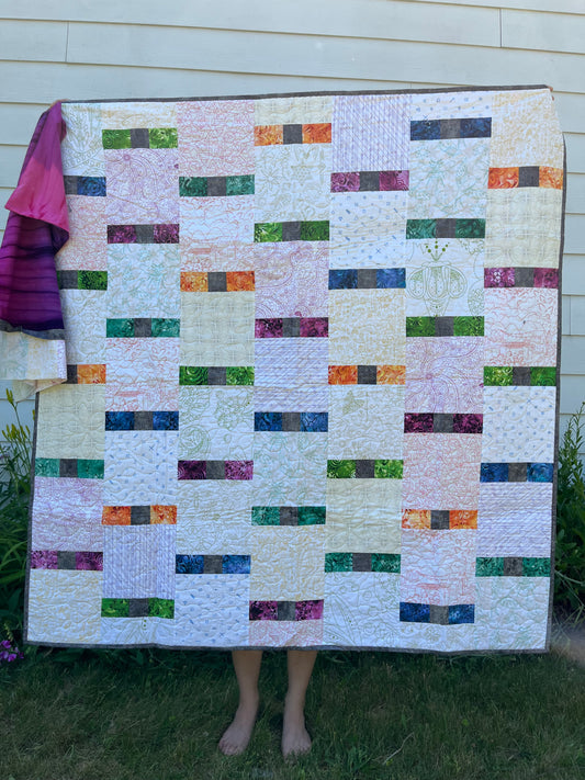 QUILT Flutterby Sun Print with Pillowcase
