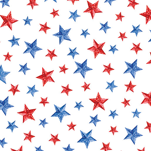 RED WHITE & SWEET Stars of Liberty white