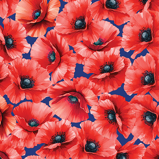 RED WHITE & SWEET Poppy Celebration red