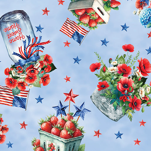 RED WHITE & SWEET Sweet Liberty Motifs blue