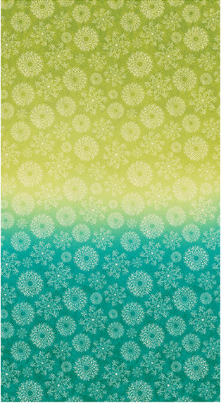 WISHFLOWER Ombre lime teal