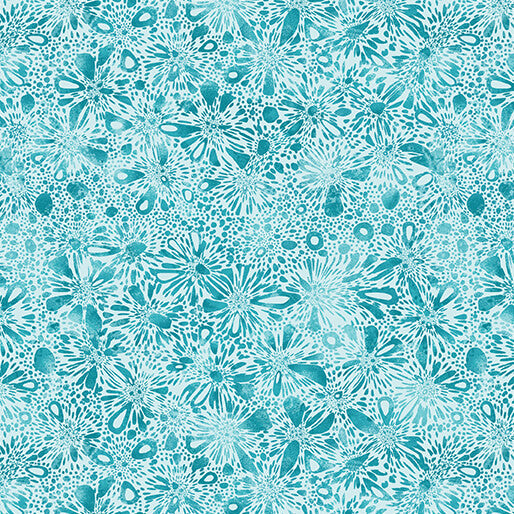 GO WITH THE FLOW Burst medium turquoise