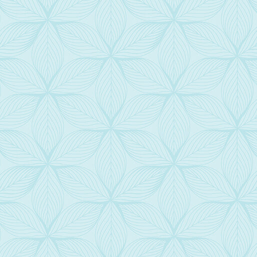 GO WITH THE FLOW Star Leaves light turquiose