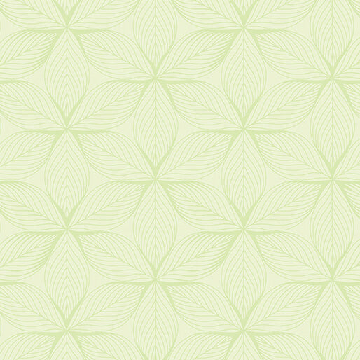 GO WITH THE FLOW Star Leaves light lime