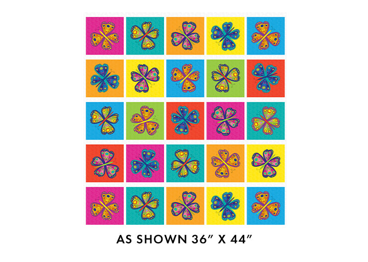 KALEIDOSCOPE Butterfly Boxes multi 36"x44" Panel