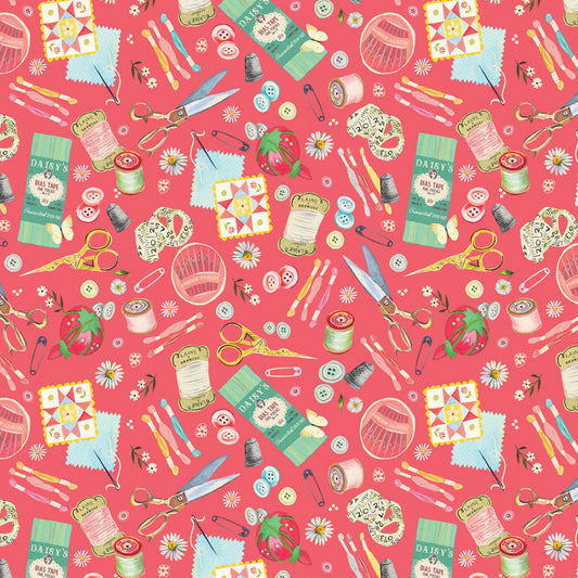 LOVE AND STITCHES Love is the Thread peach jam