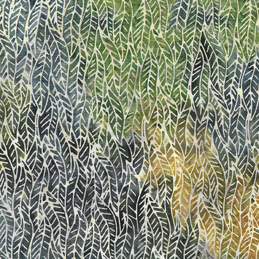 EARTHLY STORIES Braided Leaves multi green grey gold